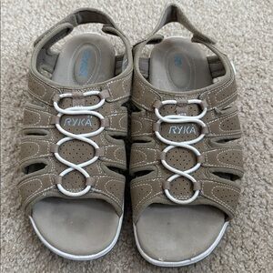 Women’s sandals ,Ryka size 9W, Adjustable heel strap